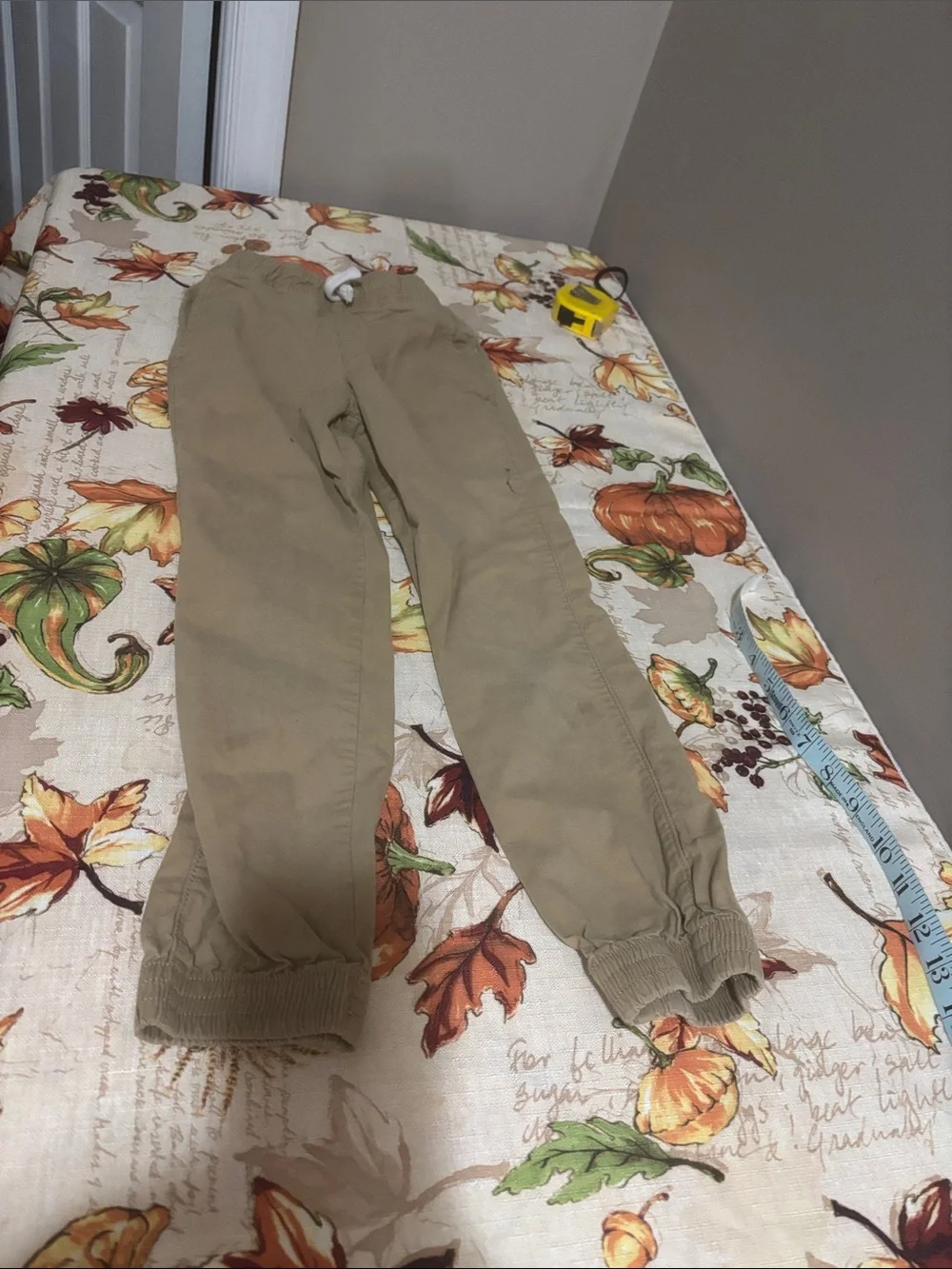 Place Khaki Elastic-Cuff Jogger Pants